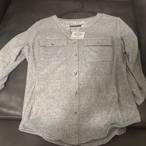 Kate Park Gray Button-Up Shirt